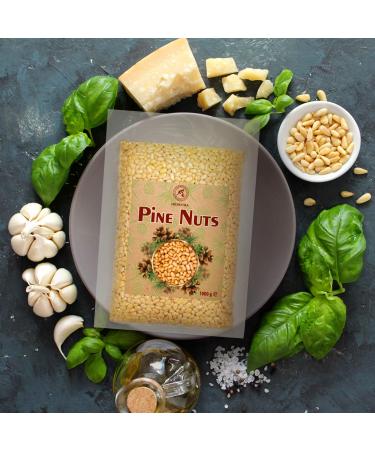 Buy Pine Nuts 1kg - Natural Cedar Nuts for Cooking & Pesto - Airtight Packaged Cedar Kernels Without Shell - Buy Online on GoSupps.com