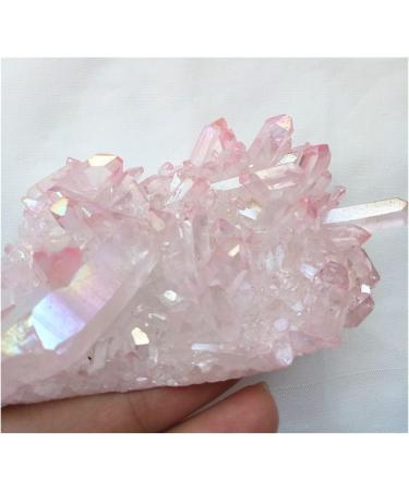 Natural Pink Crystal Stone Cluster Beautiful Pink Aura Angel Quartz Crystal Cluster Reiki yuebang Stone Mineral Specimen - Buy Online on GoSupps.com