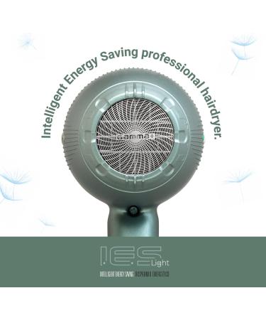 Gamma pi srl GAMMA PIU IES Light Professional Hair Dryer Energy Saving Hair Dryer Quick Drying with ETC Technology 2 Speeds 3 Temperatures BLACK Plastic - Buy Online on GoSupps.com