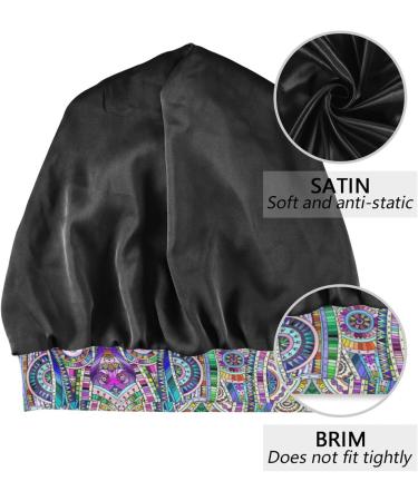 Oyihfvs Lightweight Satin Sleep Cap - Cozy Slouchy Beanie for Sleeping - Multi 11 Colors - One Size - Buy Online on GoSupps.com