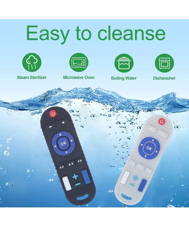 High Simulation Remote Control Baby Teether | Soft Silicone Teething Toy for Sensory Development | Daily Use (Black) - Buy Online on GoSupps.com