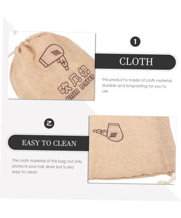 Healeved 8 Pcs Hair Dryer Bag Drawstring Hair Dryer Bags Drawstring Fabric Bags Travel Bag for Shoes Cloth - Buy Online on GoSupps.com