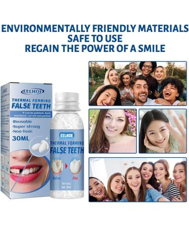 TAIHE Tooth repair kit DIY tooth replacement temporary tooth repair kit temporary tooth repair kit temporary teeth tooth filling material thermal adhesive beads for missing and broken teeth - Buy Online on GoSupps.com