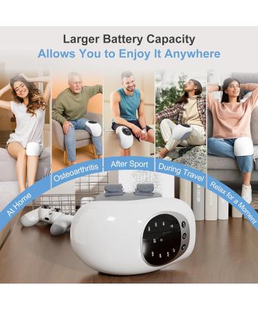 FDA Registered Cordless Knee Massager - Infrared Heat & Vibration for Pain Relief | Best Gift for Family & Friends - Buy Online on GoSupps.com