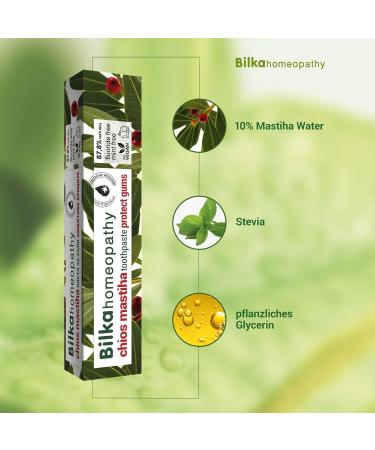 Bilka Homeopathy Chios Mastiha Toothpaste - Natural Fluoride-Free Sugar-Free Gum Protection (75ml) - Buy Internationally - Buy Online on GoSupps.com
