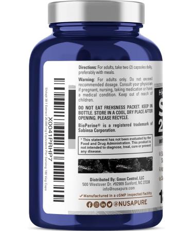 NusaPure Shilajit 20 000mg per Serving 180 Veggie Caps Non-GMO Gluten Free Bioperine 180 Count (Pack of 1) - Buy Online on GoSupps.com