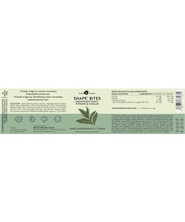 Metabolism Vitamins Shape Bites - Sugar-Free Vegan Fat Support with Green Tea & Antioxidants - 45 Pieces - Enhance Your Metabolism Naturally! - Buy Online on GoSupps.com