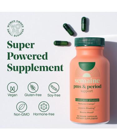 PMS & Period Relief Supplement - Menstrual Cramp Relief, Happy Hormones for No More Cramps, Mood Swings, Bloating (36 Count) - Buy Online on GoSupps.com