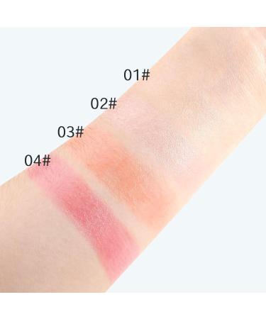 Boobeen Highlighter Makeup Stick - Cream Highlighter & Blush Stick for Face Contouring - Natural Translucent Illuminator with Dewy Finish 02# | International Shipping - Buy Online on GoSupps.com
