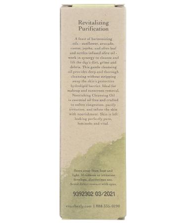 Evanhealy Nettle Olive Leaf Cleansing Oil - Nourishing Facial Cleanser for Glowing Skin | International Shipping Available - Buy Online on GoSupps.com