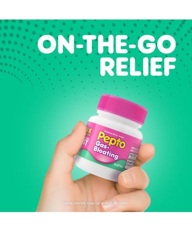 Pepto Gas + Bloating Simethicone 250 mg Softgels 50 Count Gas Relief for Adults Anti Gas and Bloating Gas Relief Maximum Strength - Buy Online on GoSupps.com