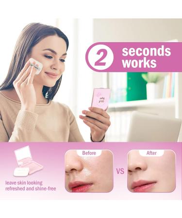 Rose Oil Absorbing Sheets - 480Pcs/6Boxs Face Blotting Papers with Mirror Case & Makeup Puff - Natural Hemp Oil Off Paper for Home, Office, Travel - Buy Online on GoSupps.com
