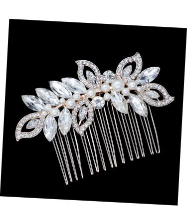DOITOOL Wedding Hair Accessory Pearl Hair Clip Rhinestone Hair Comb Bridal Headpieces for Wedding Bridal Hair Comb Womens Barrettes for Hair Goody Hair Tiara Bride Jewelry Glass - Buy Online on GoSupps.com