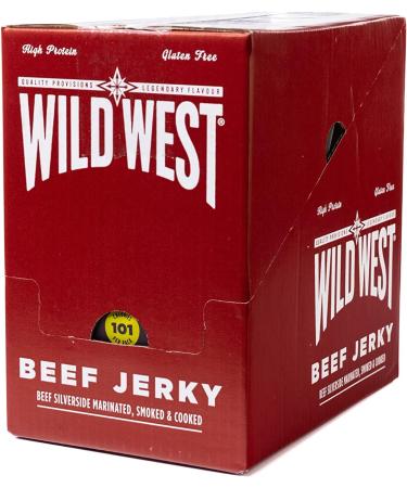 Wild West Jalapeno Beef Jerky 35g - Spicy Gourmet Snack, 12 Count Pack for a Bold Flavor Kick - Buy Online on GoSupps.com