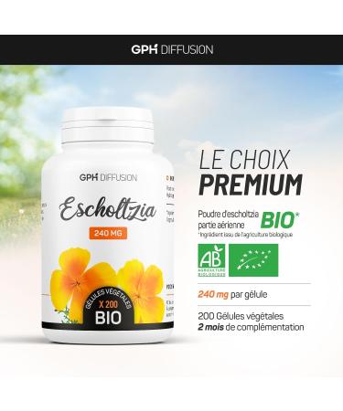 GPH Diffusion - 200 capsules ESCHOLTZIA BIO AB doses of 240 mg - Buy Online on GoSupps.com