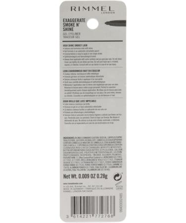 Rimmel London Exaggerate Smoke N Shine Eye Definer 004 Blue Steel 0.28g - Bold and Smoky Eye Pencil - Buy Online on GoSupps.com