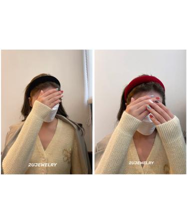 3-Piece Fashionable Hair Bands Set | Vintage Headbands for Girls & Women | Red & Green Stylish Hair Accessories - Buy Online on GoSupps.com