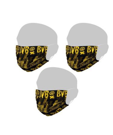 Borussia Dortmund BVB design mask (3-pack) black