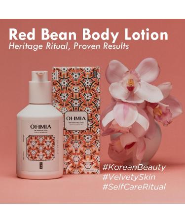 OHMIA Korean Red Bean Body Lotion & Body wash - 24hr Hydrating, Smoothing & Texture Care for Sensitive Skin - Peptides & Hyaluronic Acid - Vegan & Cruelty-Free - 8.45 fl oz - Buy Online on GoSupps.com