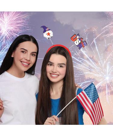 Uozonit Independence Day Hair Accessories Patriotic Hair Bands | Cute Independence Day Headband | Patriotic Supplies Supplies Decorations Celebrating Freedom Rudolph Usa Model - Buy Online on GoSupps.com