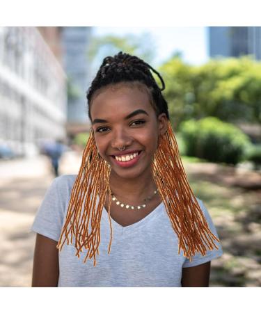 Uonlytech Dirty Little Braids Braiding Hair Extensions Wig Extenstions Dreadlock Extension Dreads Extensions Human Hair Natural Wig Headband To Weave Men and Women High Temperature Wire Brown - Buy Online on GoSupps.com