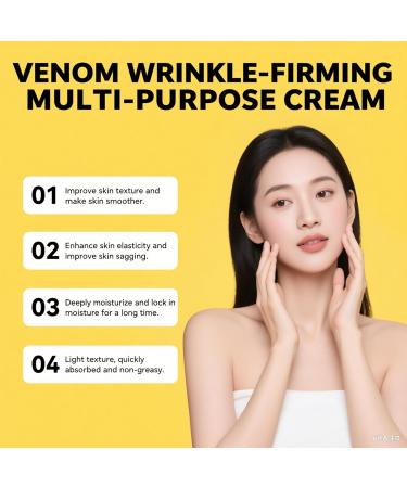Bee Venom Wrinkle-Firming Multi-Purpose Cream - Premium Face Moisturizer for Women & Men Visibly Reduces Wrinkles Lifts & Tightens Sagging Skin - Cruelty-Free Collagen Boosting Day & Night Cream - Buy Online on GoSupps.com