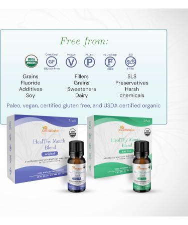OraWellness Nut Free Healthy Mouth Blend Organic Toothpaste & Mouthwash Alternative Tooth Oil Natural Mouth Rinse for Healthy Teeth & Gums for Women Men and Kids Pack of 1 0.5 Fl Oz (Pack of 1) - Buy Online on GoSupps.com