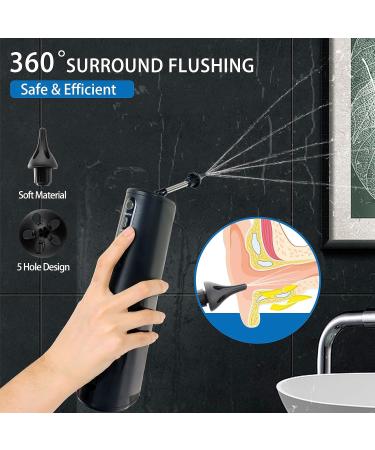 Electric Ear Cleaner Kit for Earwax Removal - 8 Reusable Tips, IPX7 Waterproof, Ear Irrigation System for Adults - Buy Online on GoSupps.com