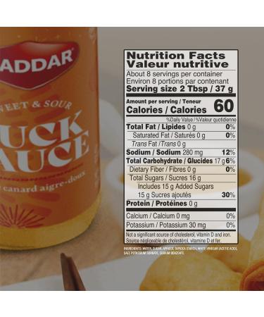 Haddar Sweet & Sour Duck Sauce 10oz (2 Pack) - Rich, Tangy, No MSG, Fat Free - Buy Online on GoSupps.com
