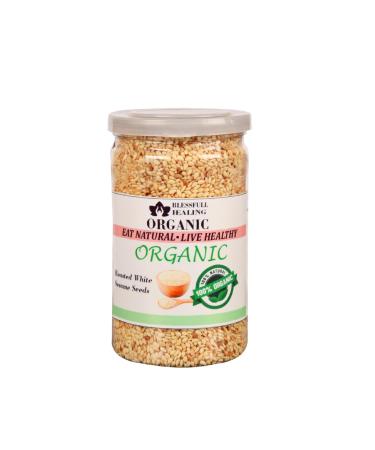 Blessfull Healing Organic Roasted White Sesame Seeds 200 Gram (Packing May Vary) 200 Gram 7.05 oz