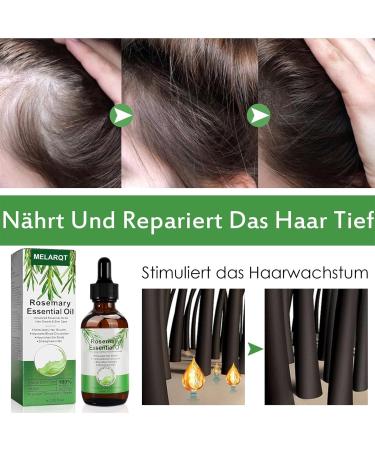 Rosemary Oil for Hair Growth | Essential Oil for Scalp & Hair Care | Deep Nourishing 60ml | Stimulates Growth for Men & Women - Buy Online on GoSupps.com