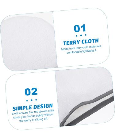 Ipetboom 1 Pair Waxing Gloves Bath Gloves Bath Bathing Accessories Bath Accessories Paraffin Gloves for Hot Wax Heating Gloves Wax Warmer for Hand Care Tote Bag Towel Manicure 27.5X16.5cm - Buy Online on GoSupps.com