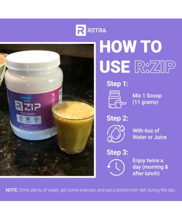 RETRA Cleanse Zip Canister - Vegan and Gluten Drink Mix - Beach Vibe (Mango Pineapple Flavor) Caffeine Free - Buy Online on GoSupps.com