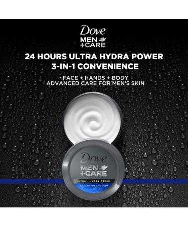 Dove Men+Care Ultra-Hydra Cream - 24 Hour Moisturization - 2.53 Fl Oz (Pack of 2) - Buy Online on GoSupps.com