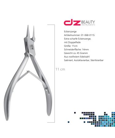 DZ Corner Pliers | Stainless Steel Podiatry Tool for Nail Fold - 11cm | International Shipping - Buy Online on GoSupps.com