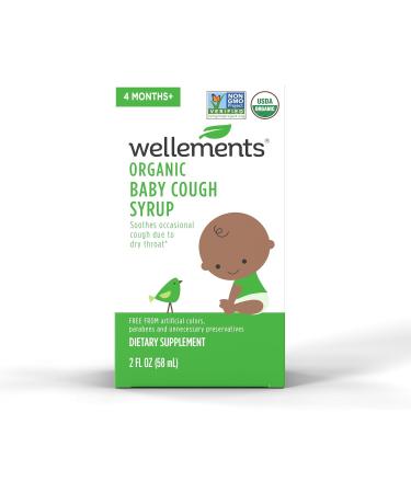 Wellements Organic Daytime Baby Cough Syrup | Soothes Dry Throat Cough | 2 Fl Oz for 4 Months+ | Buy Internationally - Buy Online on GoSupps.com