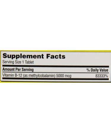 Kirkland Signature Quick Dissolve B-12 5000 mcg - 300 Tablets - 300 Count - Buy Online on GoSupps.com