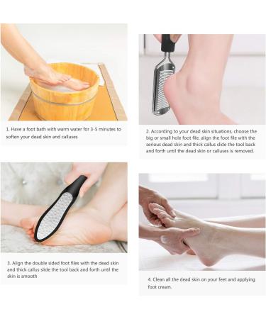 ERGOfoot 3 PCS Professional Foot Rasp Set for Wet/Dry Feet - Callus Remover & Pedicure Tool with Surgical Grade Stainless Steel File - Buy Online on GoSupps.com
