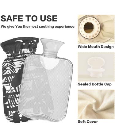 Buy Naanle Palm Leaves Flower Hot Water Bottle | 1L Transparent Heat Therapy for Pain Relief | Ideal Hand & Foot Warmer - International Shipping - Buy Online on GoSupps.com