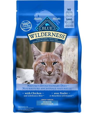Blue Buffalo Wilderness High Protein Grain Free & Wilderness High Protein Grain Free Natural Adult Indoor Dry Cat Food Chicken 2.2kg bag Salmon Medium Bag + Cat Food Chicken 2.2kg - Buy Online on GoSupps.com