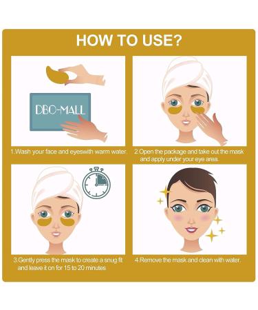 BO-MALL 24K Gold Hydro Jelly Mask - 60 Pairs (2 Boxes) - Collagen Under Eye Mask for Dark Circles & Puffiness - Buy Online on GoSupps.com