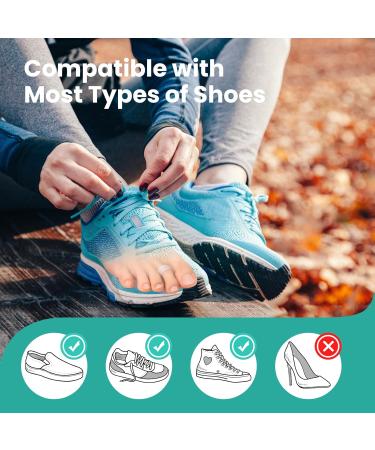 Welnove Hammer Toe Straightener & Corrector for Women - 8 Pcs Cushions for Bent Crooked & Claw Toes - Soft Clear One Loop Design - Buy Online on GoSupps.com