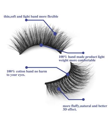 IKVVOM 20 Pairs Dramatic False Eyelashes - Volume Wispy Cat Eye Multipack - Buy Online on GoSupps.com