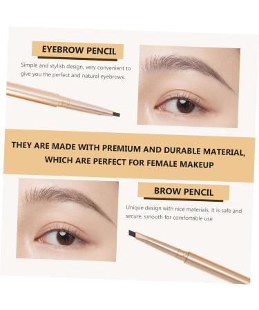Mikinona 3pcs Double Ended Eyebrow Pencil Brow Pencil Brown Waterproof Brow Pencil Eyebrow Pencil Waterproof Makeup Accessories Eyebrow Pencil Dark Brown Makeup Tools Brow Pencil Black - Buy Online on GoSupps.com