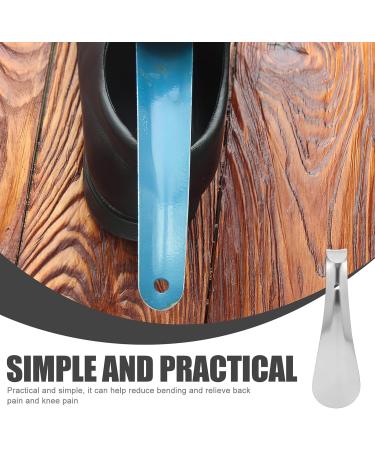 DOITOOL Stainless Steel Metal Shoe Horn Set - 2 Pcs Portable Travel Shoe Helper for Seniors, Men, Women, and Kids - 14.5cm - Buy Online on GoSupps.com
