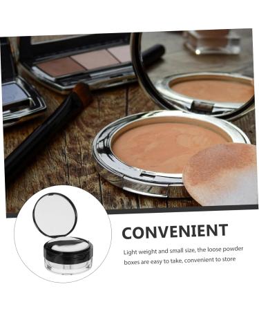 Outanaya Powder Case with Mirror Toiletry Case Puff Case Make up Powder Containers Blusher Loose Powder - Buy Online on GoSupps.com