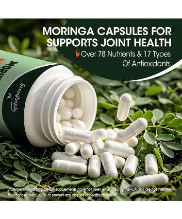 GREENPEOPLE Liposome Moringa Capsules 1000mg - 10X Absorption 7- in -1 Pure Moringa Powder Supplement Green Antioxidant Superfood with Turmeric for Energy/Immune/Gut Health 120Pcs 60 Day Vegan 120 Count (Pack of 1) - Buy Online on GoSupps.com