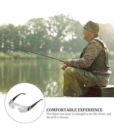 Weduspaty Magnifying Glasses Adjustable 4X Magnifying Eyewear Anti-Glare Wearable Magnifier Glasses Great for Seniors Watching TV for Low Vision Reading Fishing For Presbyopia - Buy Online on GoSupps.com