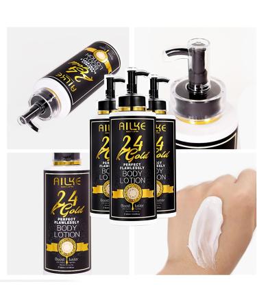 AILKE BOOST LUSTER AILKE 24k Gold Perfect Flawlessly Body Lotion Whitening AntiWrinkles Inhibit Melanin Moisturizing UV Protect With Nicotinamide Vitamin C 400ml Pack of 1 - Buy Online on GoSupps.com