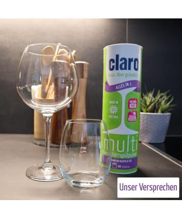Claro Multi All-in-1 Dishwasher Powder - Eco-Friendly Phosphate-Free 3x800g - Best International Shipping - Buy Online on GoSupps.com